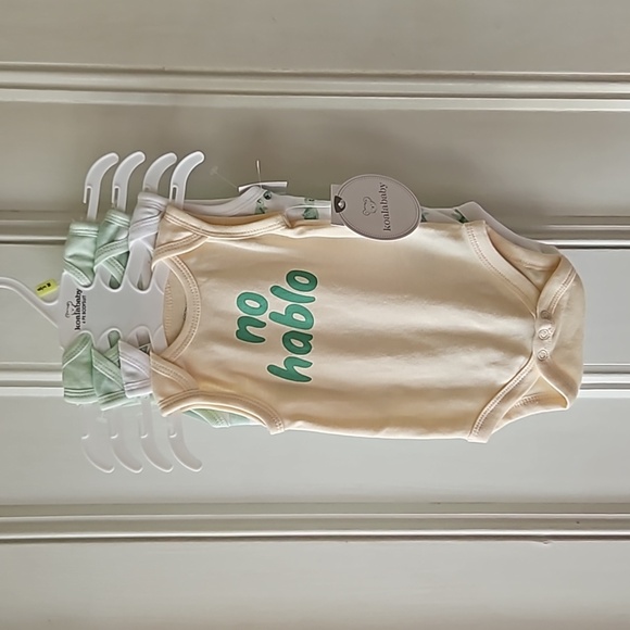 Koala Baby 4 Pack Sea Turtle Cotton Bodysuit Set NWT 0-3 Months - Picture 1 of 9